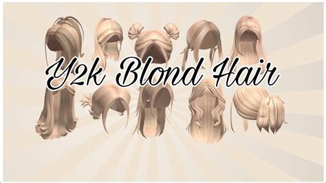Y K Blond Hair Codes For Roblox Aruiiella Youtube