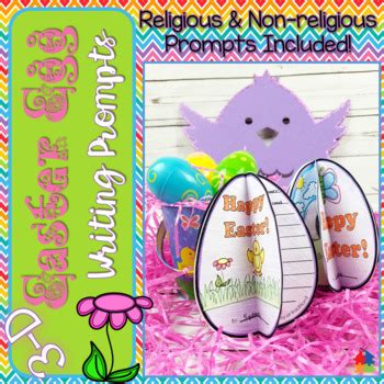 15 easter writing prompts to get your kids writing. Easter Egg 3D Writing Prompts by Teachers R Us Homeschool ...