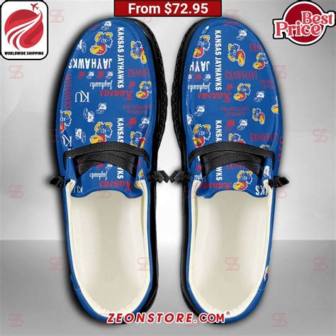 kansas jayhawks custom hey dude shoes zeonstore global delivery