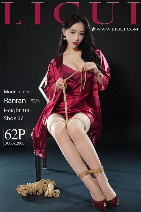Modèle de jambe Ranran Elegant Noble Pyjama Silk Feet 丽柜Ligui Album