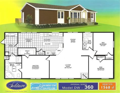 Floorplans For Double Section Manufactured Homes Solitaire Homes