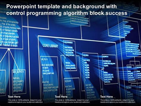 Powerpoint Template And Background With Control Programming Algorithm