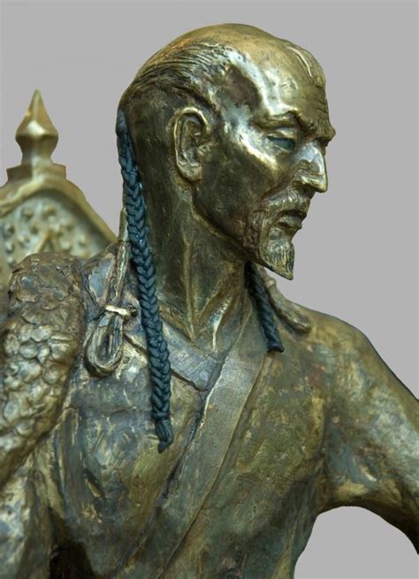 Chingiz Khan Bronze Throned Genghis Khan Temujen Statue Sculpture By Andrei Kaporin Statue