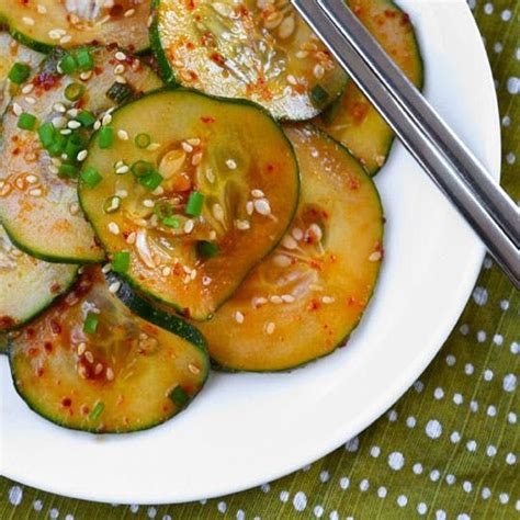 Korean cucumber salad recipe how to make korean cucumber salad oimuchim 오이무침. Oi Muchim (Spicy Korean Cucumber Salad) | Recipe | Korean ...