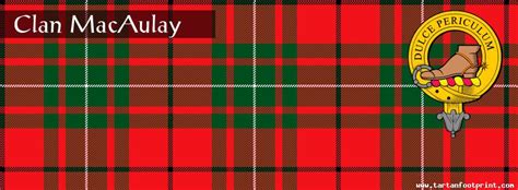 Clan Macaulay Tartan Footprint Scottish Heritage Social Network