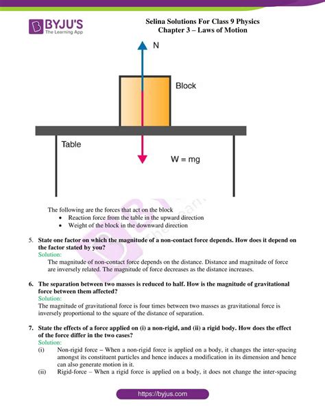 Selina Solutions Class 9 Concise Physics Chapter 3 Laws Of Motion