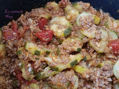 Courgettes viande hachée et tomates au Cookéo