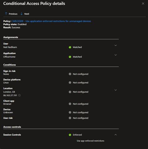 Just Dropped In To See What Condition My Conditional Access Rule Was