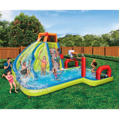 Banzai Multi Sport Inflatable Water Slide And Park
