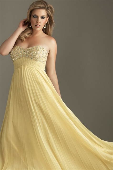 Gold Pretty Prom Dresses Yellow Plus Size Prom Dresses Evening