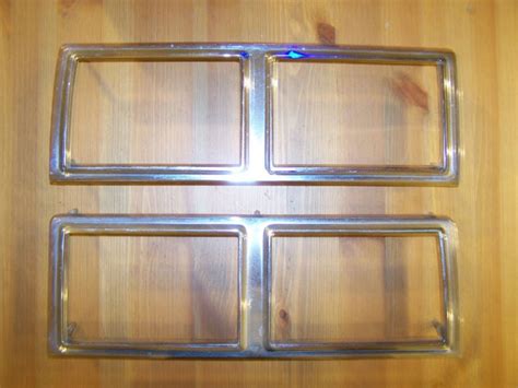 Oem Chevy Ii Nova Tail Light Chrome Bezels