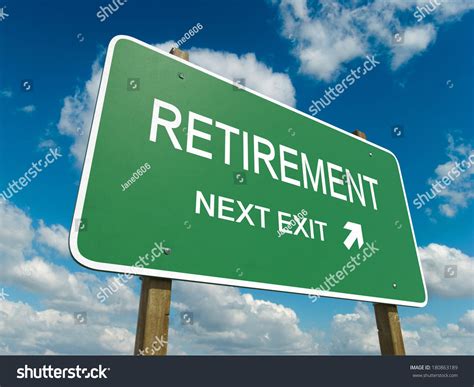 Road Sign Retirement Stock Illustration 180863189 Shutterstock
