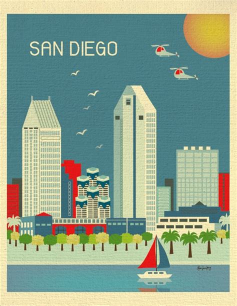 San Diego Skyline Drawing At Explore Collection Of