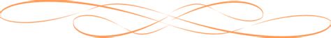 Elegant Orange Flourish Clip Art At Vector
