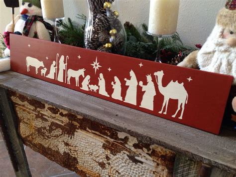 Wooden Nativity Sign Art Wall Decor By Dashingdesignsfinds On Etsy 30