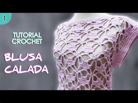 Es punto calado 3 vueltas y abanicos 1 vuelta, repites este. Como tejer una blusa o remera a crochet para mujer (1/2 ...