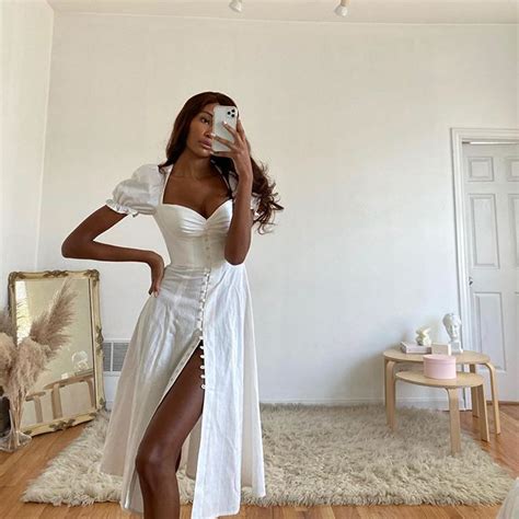 Dana Emmanuelle Jean Nozime 🦋 På Instagram “sundress Season 🤍” Dresses To Wear To A Wedding