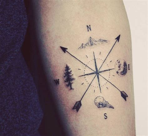 100 Awesome Compass Tattoo Ideas Tatuagem Tatuagem De Bússola
