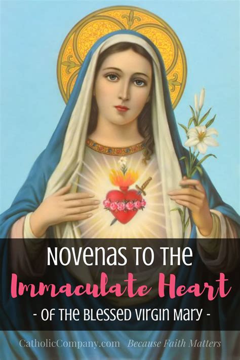 Novena Prayers To The Immaculate Heart Of Mary Novena Novena Prayers Blessed Mother