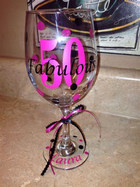 Happy 50th Birthday Wine Glass Birthday Messages