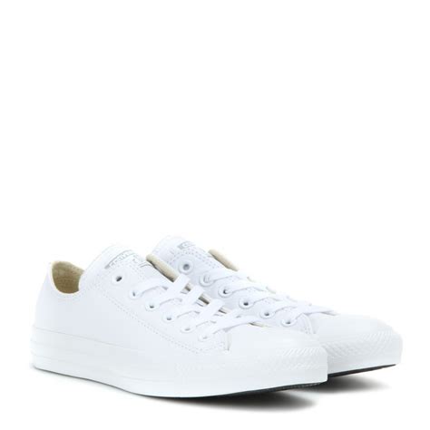 Lyst Converse Chuck Taylor All Star Leather Sneakers In White
