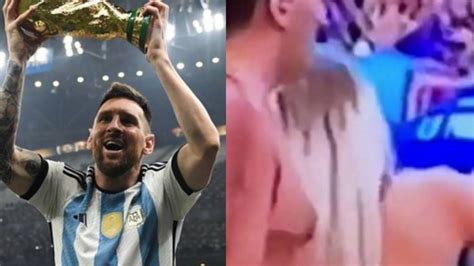 Hincha argentina desata polémica por topless en Qatar 2022
