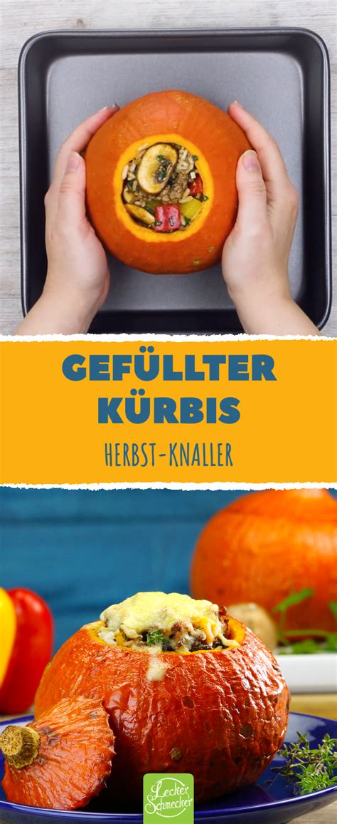 Portobello pilze 360 ml feta käse, zerkrümelt 60 ml gemahlene mandeln 120 ml gerieben karotten 60 ml fein gehackte weiße zwiebeln. Herbst - Rezept für einen gefüllten Kürbis aus dem ...