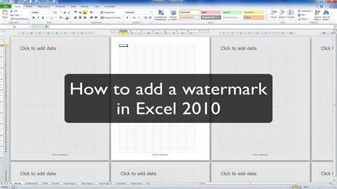 How to use gimp for watermark removal? Excel Tip: How to insert a watermark in Excel 2010 - YouTube