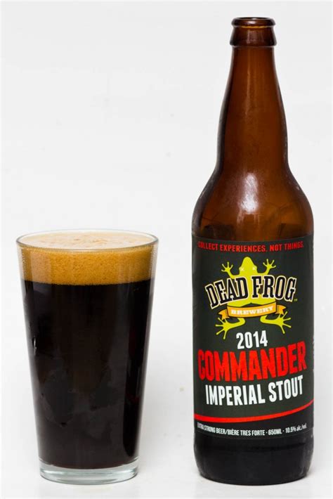 Dead Frog Brewery 2014 Commander Imperial Stout Beer Me British Columbia