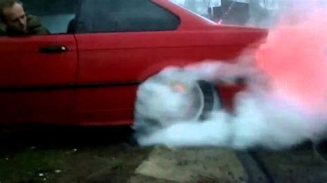 Burnout Bmw On Fire Youtube