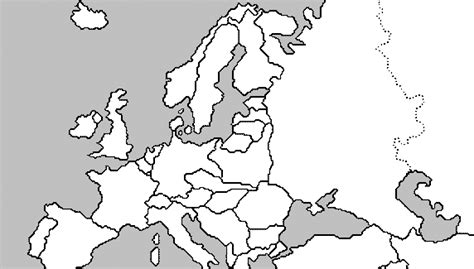 Blank Map Europe World War Ii