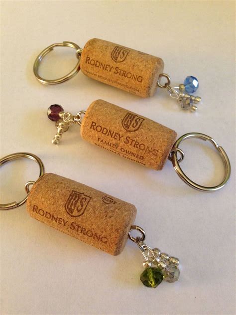 Recycled Wine Cork Keychains Find It Here Listing