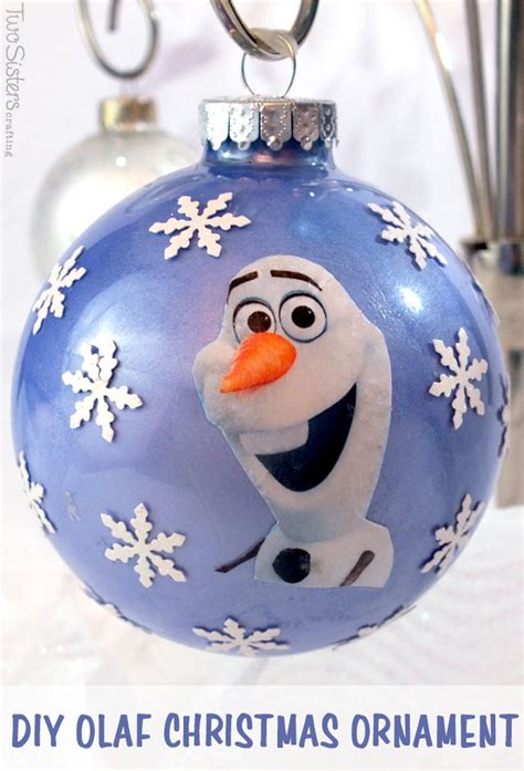 Diy Frozen Christmas Ornaments Two Sisters Crafting