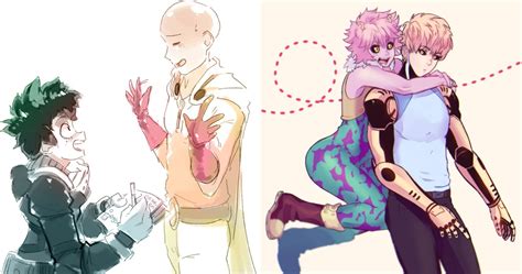 10 Pieces Of One Punch Man And My Hero Academia Crossover Fan Art We Adore