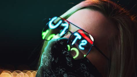 2560x1440 Girl Glasses Glowing Lights 4k 1440p Resolution Hd 4k