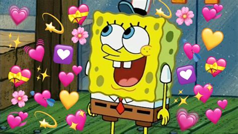 Spongebob Heart Emoji Background Meme