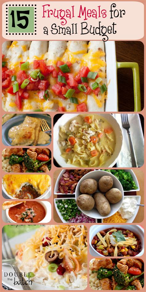 15 Frugal Meals For a Small Grocery Budget - Cheap Meal Plans