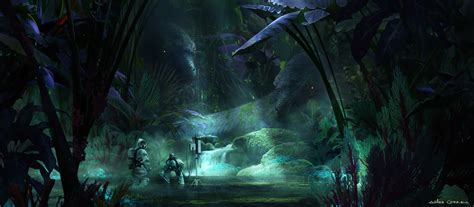 Artstation Alien Rainforest Aimee Correia Environment Concept Art