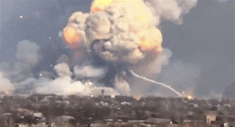 Ukrainian Munitions Dump Goes Up In Spectacular Explosion