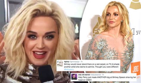 Grammys 2017 Katy Perry Sparks Backlash With Britney Spears Shaved