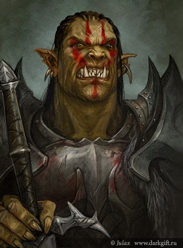 M Half Orc Fighter Plate Mail Armor Character Portraits Character