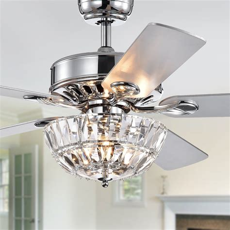 See more ideas about house interior, grey ceiling, home decor. Senma 52-inch 3-light Lighted Ceiling Fan with Crystal ...