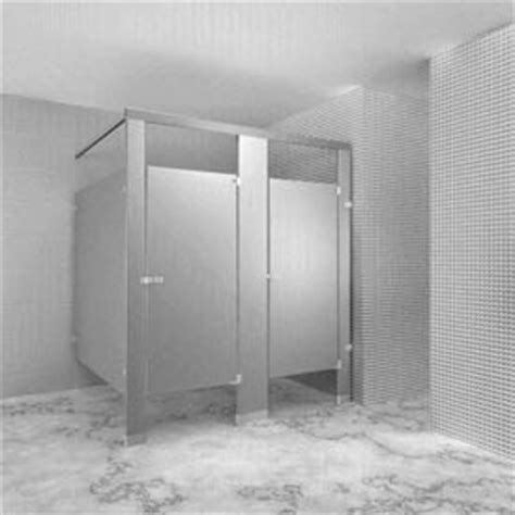 Commercial bathroom partition material options. Bathroom Partitions | Stainless Steel | Metpar Overhead-Braced Stainless Steel Bathroom ...