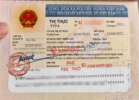 Vietnam Business Visa Application Fees Extension 2024