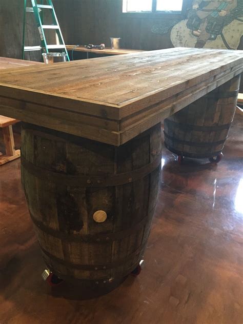This Authentic Bourbon Barrel Table Is A Perfect For Your Kitchen Bar
