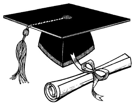 Download Graduation Cap And Scroll Clip Art To Print Pictures Degree