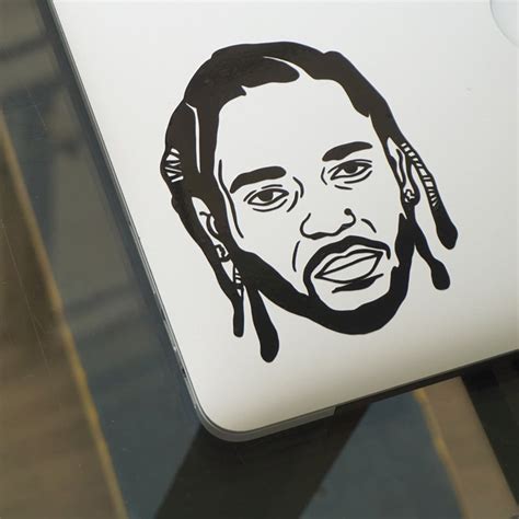 Kendrick Lamar Face 2 Hip Hop Sticker Car Decal Peeler Stickers