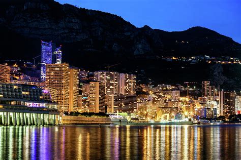 Monaco Monte Carlo By Night Photograph By Artur Bogacki Pixels