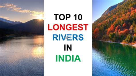 Top 10 Longest Rivers In India भारत की 10 सबसे लम्बी नदियाँ Youtube