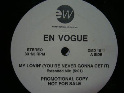 EN VOGUE MY LOVIN YOU RE NEVER GONNA GET IT US PROMO SOURCE RECORDS ソースレコード